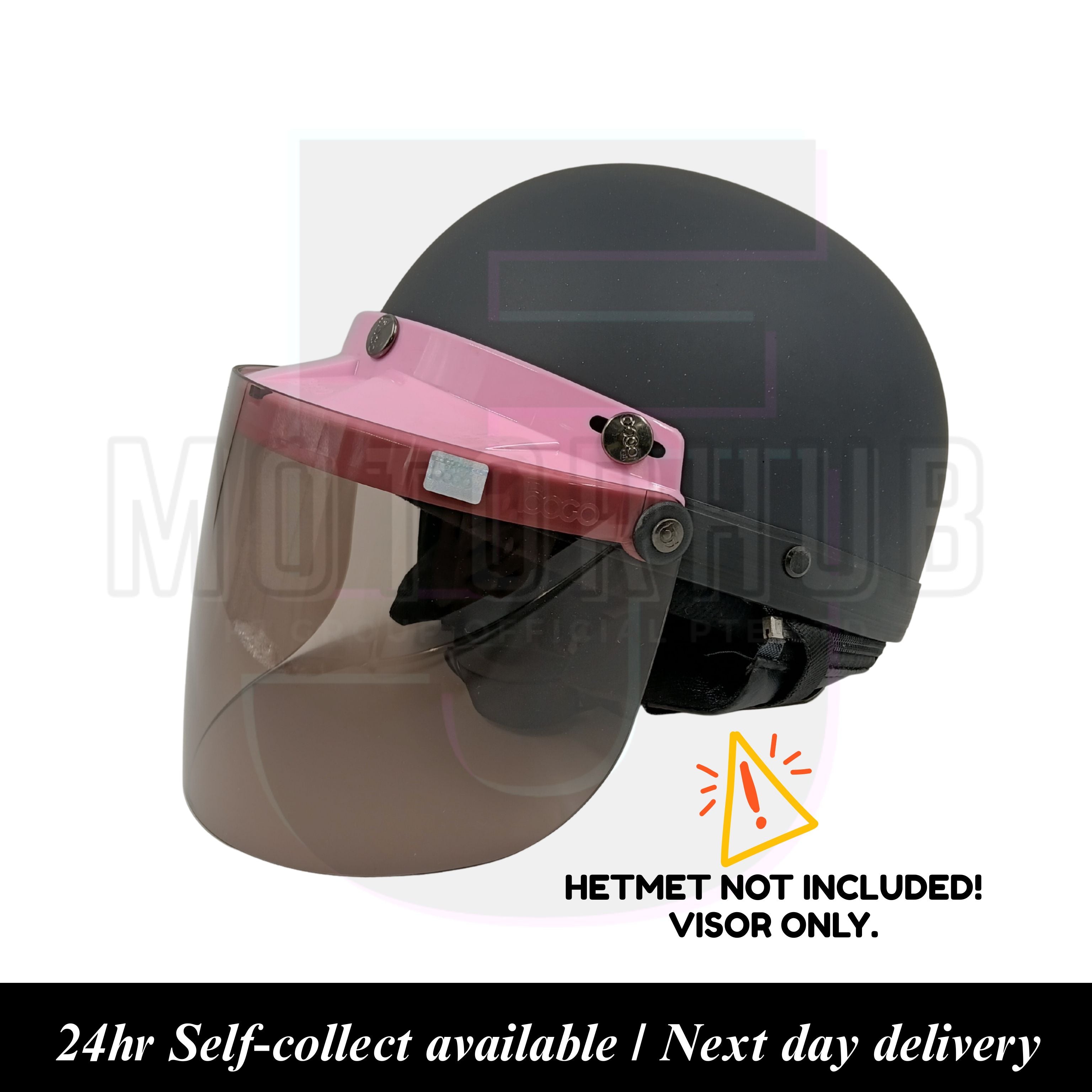 3 Button Clear & Smoke Visor