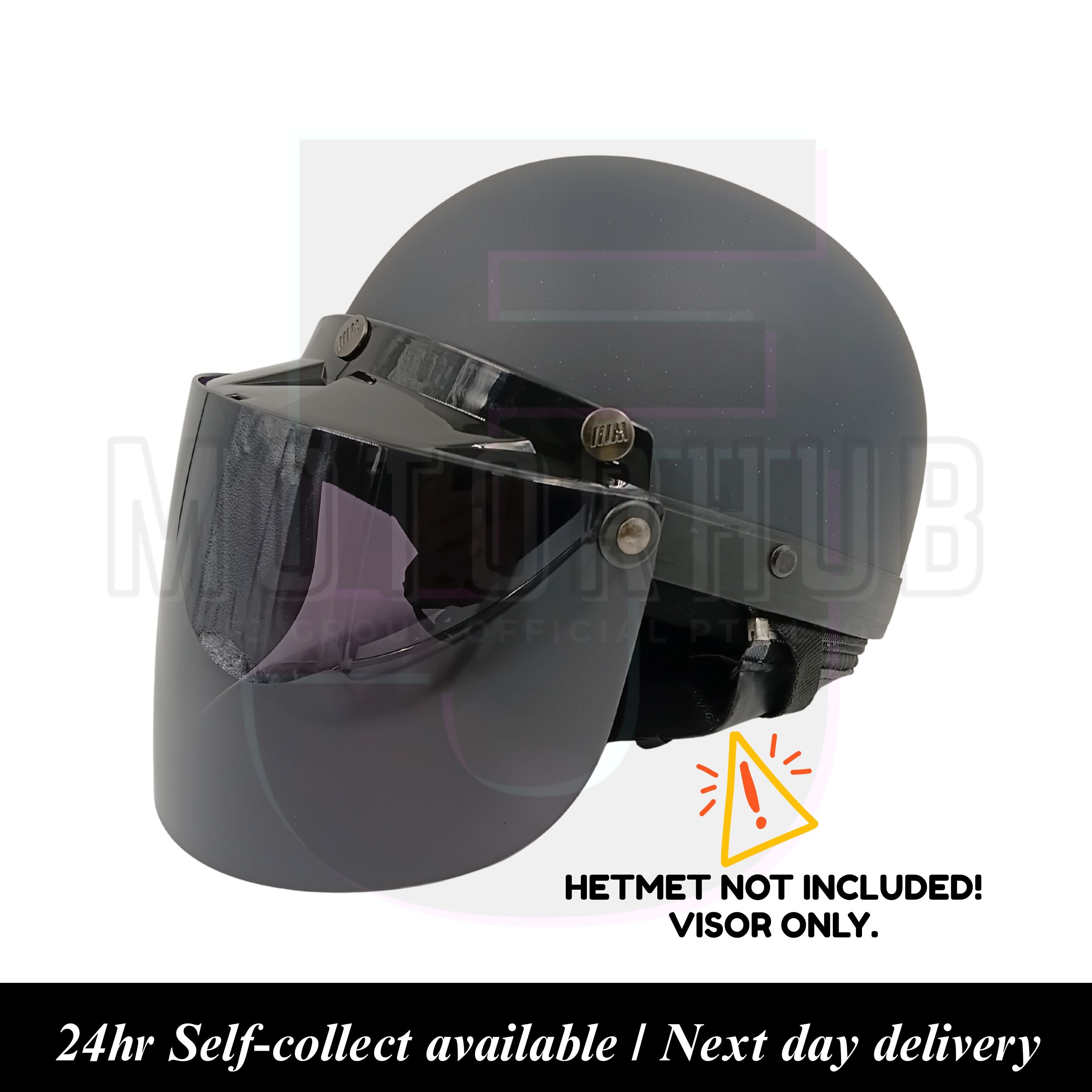3 Button Clear & Smoke Visor
