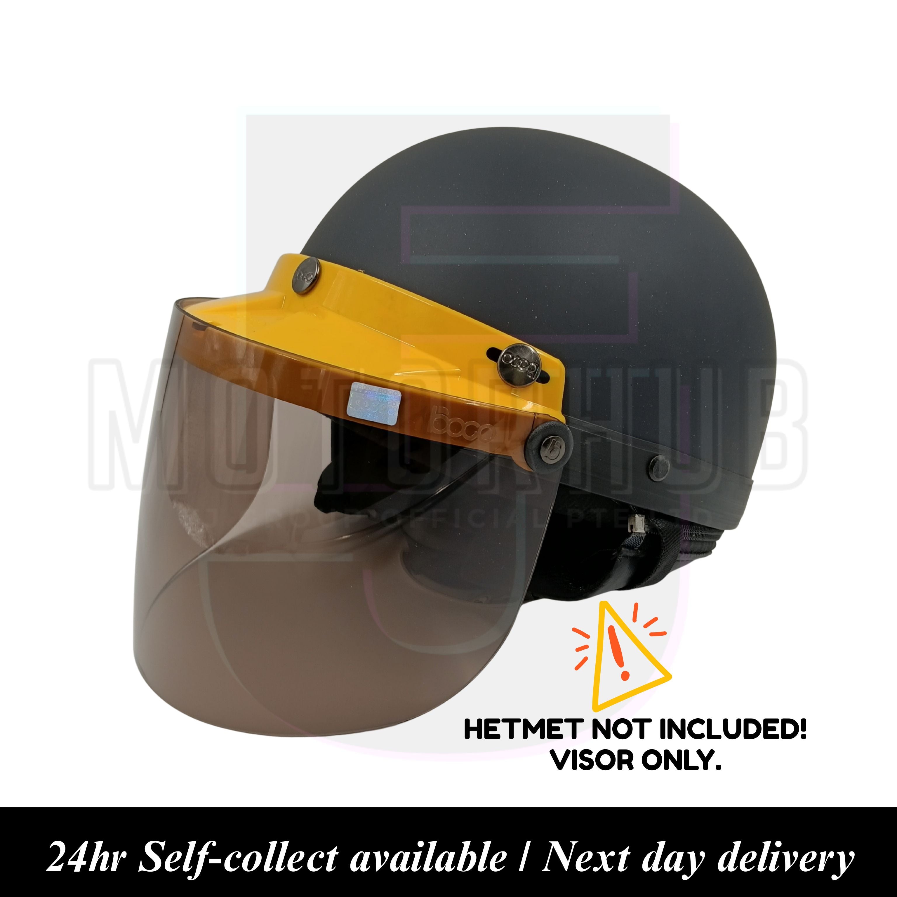 3 Button Clear & Smoke Visor