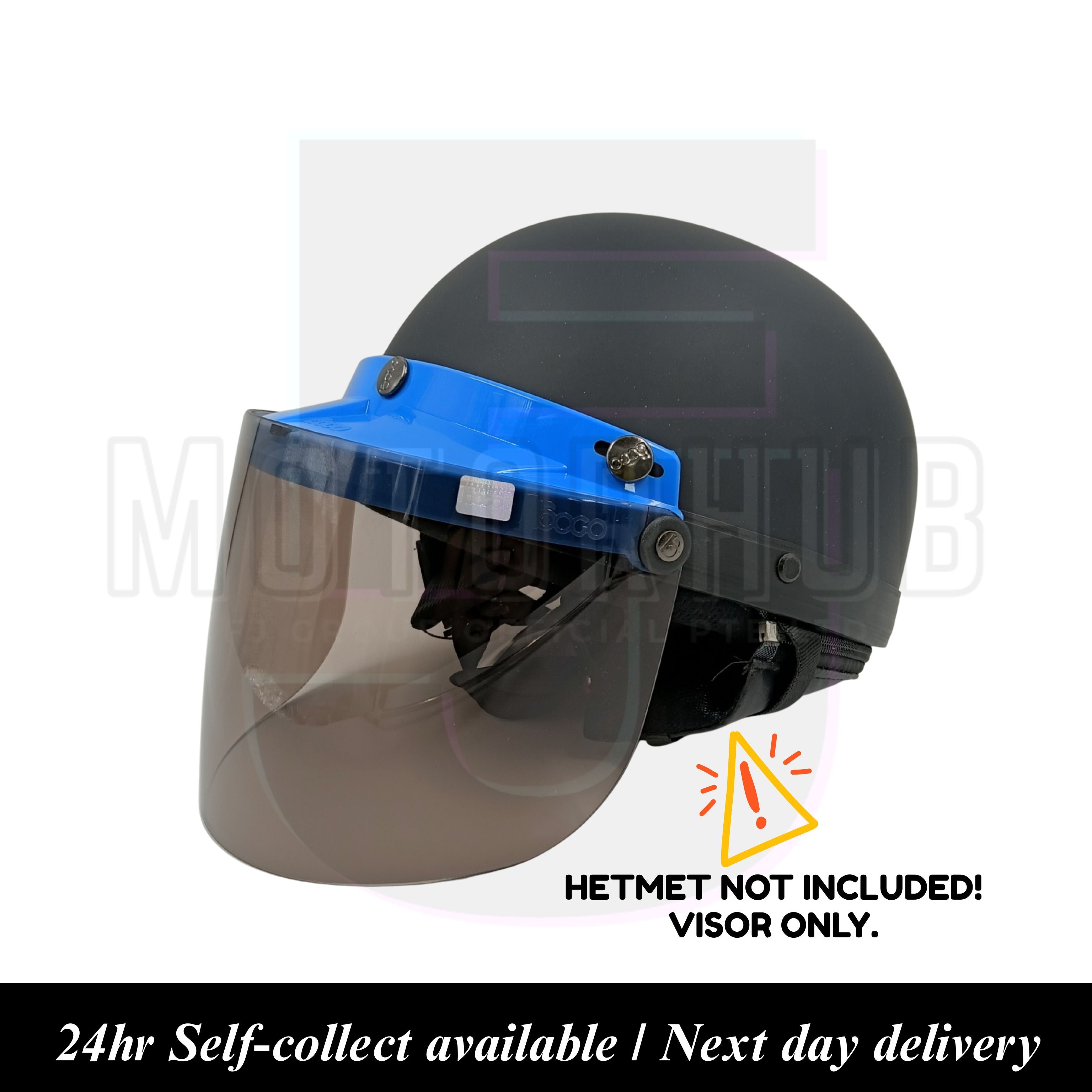 3 Button Clear & Smoke Visor